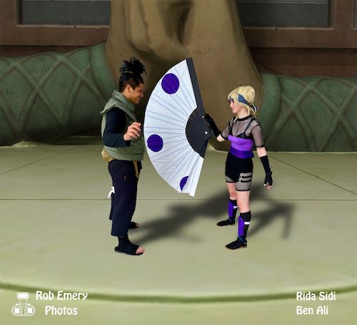 Shikamaru has a shadow hold on Temari